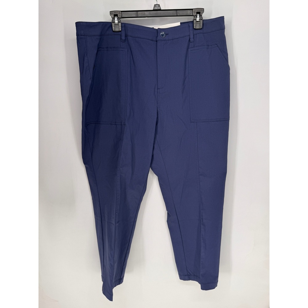Cato Pants Women 20W Blue NWT Plus Sportswear Ankle Stretch Tapered Indigo